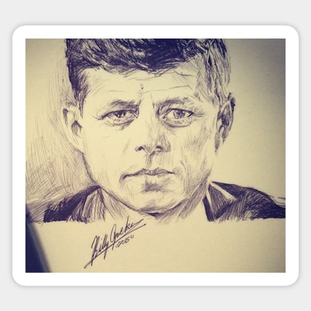 JFK Sticker by billyhjackson86